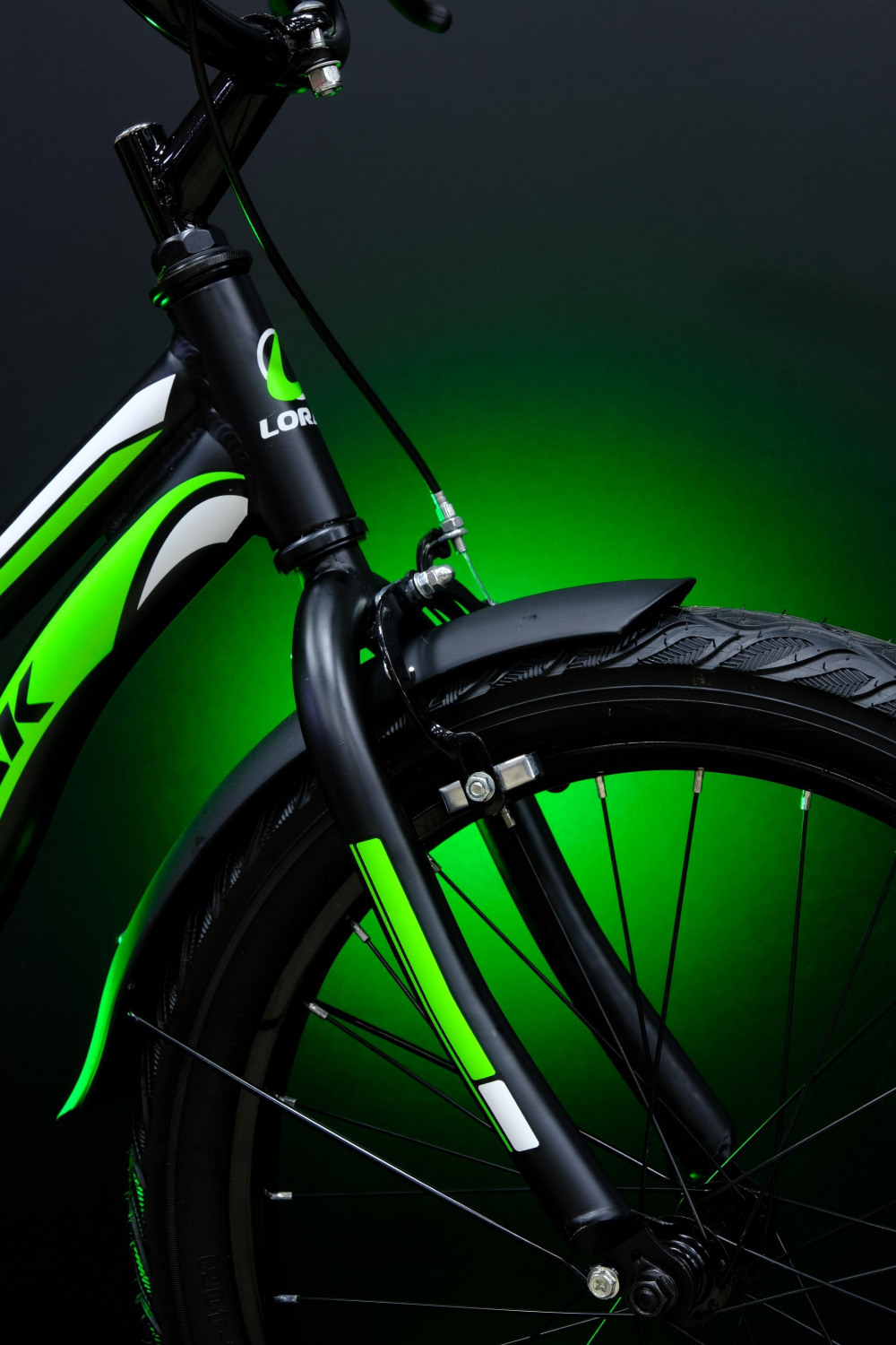 Lorak Junior 20 Boy Матовый Чёрный/Зелёный