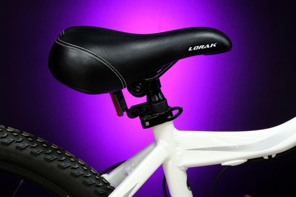 Lorak Glory 100 HD 27.5 Белый/Фиолетовый рама 17 (на рост 155-173)